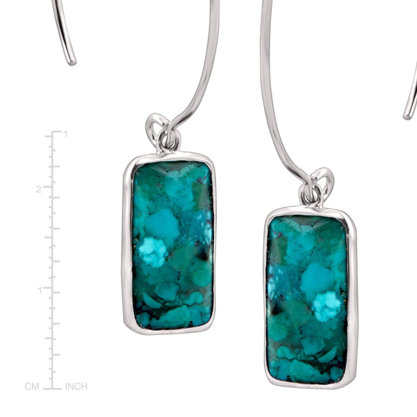 Silpada 'Oasis' Compressed Turquoise  Drop Earring