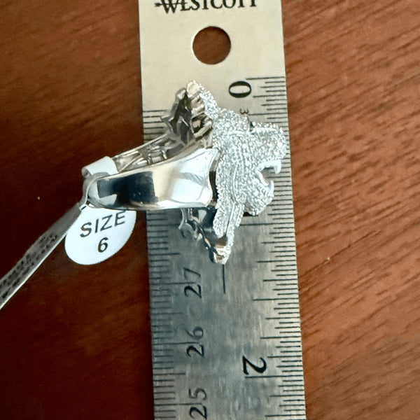 Majestic 5.00 CTW Moissanite Lion Head Statement Ring Iced Out Luxury Design 6