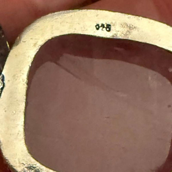 Natural Rose Quartz Pendant Necklace Silver Filigree Setting Gemstone Jewelry