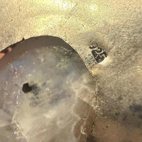 Boho Moonstone Gemstone Oval Pendant SilverVintage Style – Artisan Necklace New