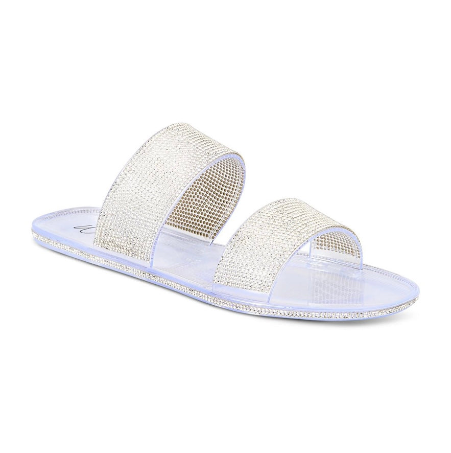 Wild Pair Womens Juba Embellished Pool Side Jelly Sandals Size 7 M