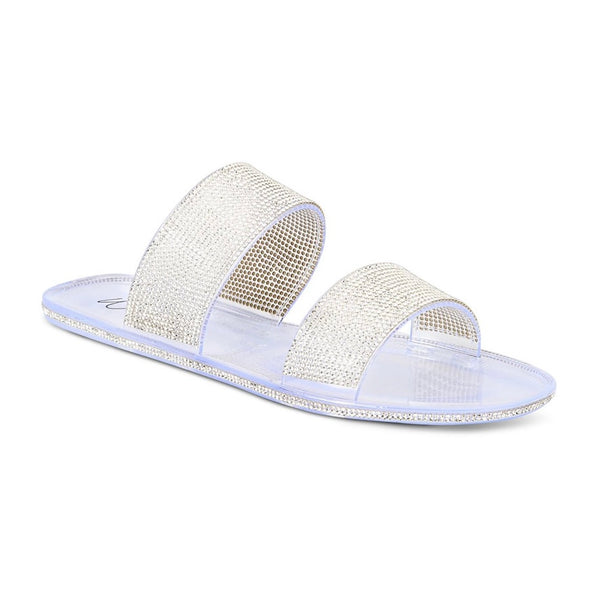 Wild Pair Womens Juba Embellished Pool Side Jelly Sandals Size 7 M