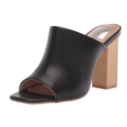 DV Dolce Vita Women's KERA Black Slide Block Heel Sandal Size 8.5