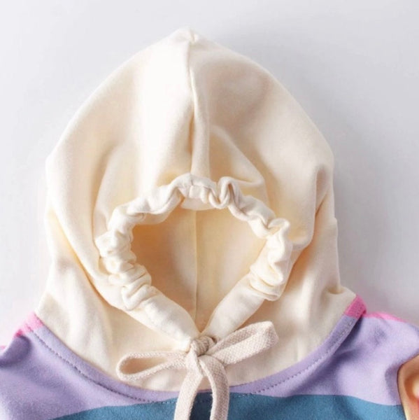 Rainbow Hoodie Romper