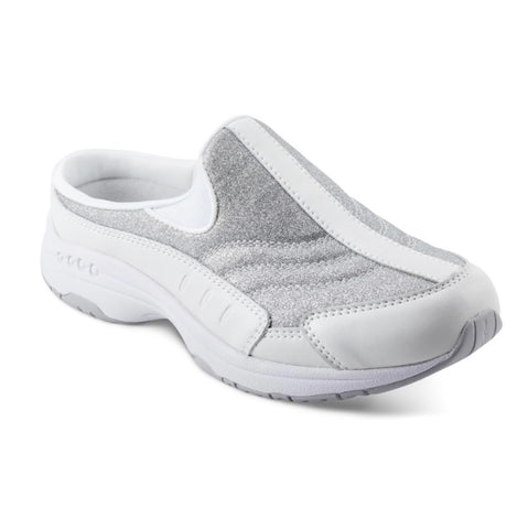 Easy Spirit Women's Traveltime 597 Athletic Walking White Mule Shoes Size 5.5