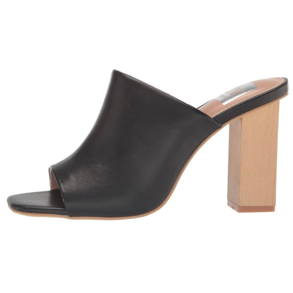 DV Dolce Vita Women's KERA Black Slide Block Heel Sandal Size 8.5