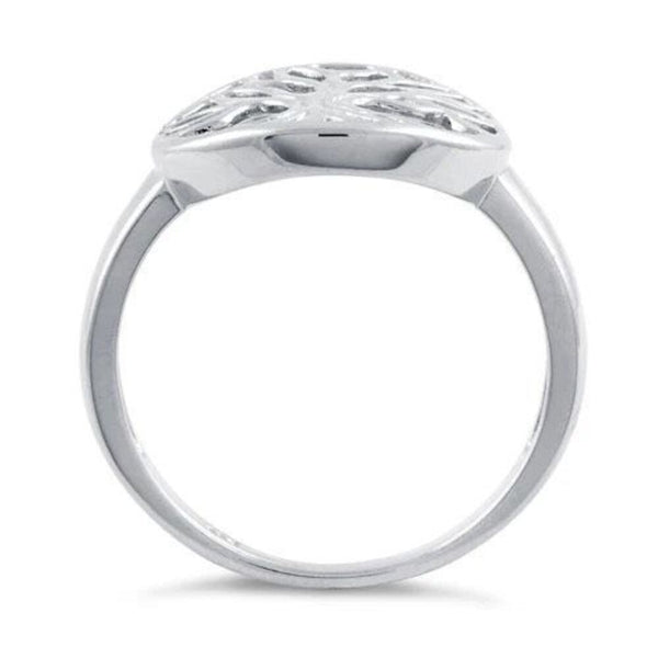 Tree of Life Sterling Silver Ring Casual Jewelry Size 9 New