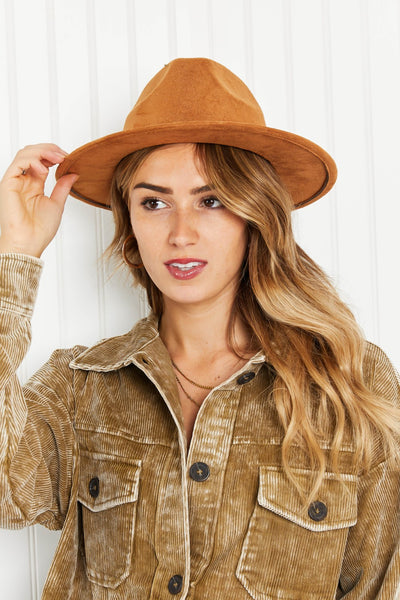 Fame Perfect Day Faux Suede Fedora