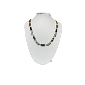 Silver and Black Onyx Necklace