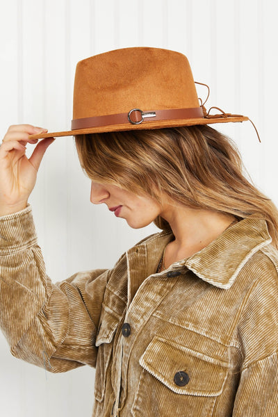 Fame Perfect Day Faux Suede Fedora