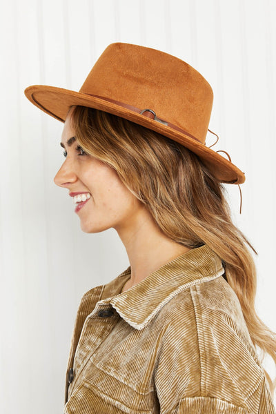 Fame Perfect Day Faux Suede Fedora