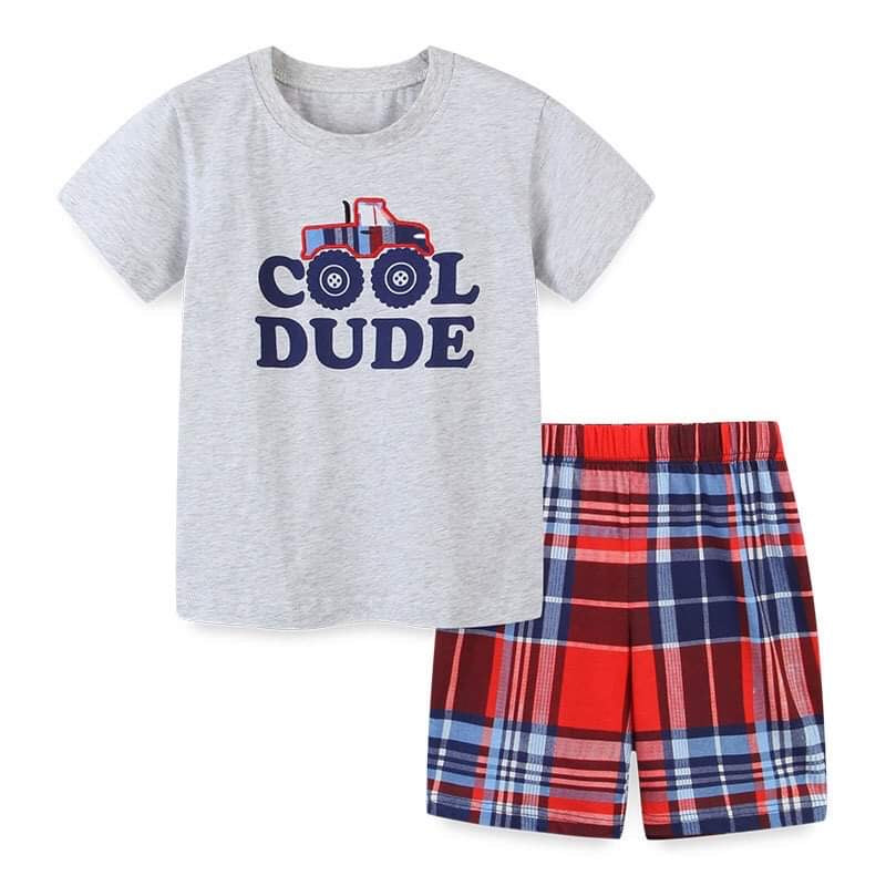 Boys Cool Dude Shorts Set