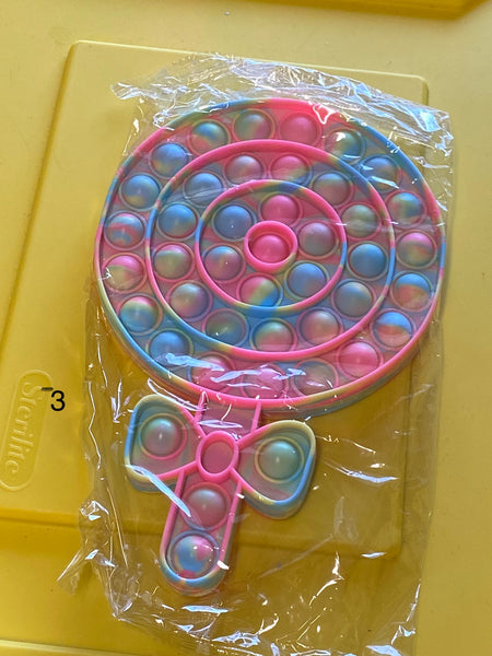Bubble Pop Lollipop 9in * 5 1/2in