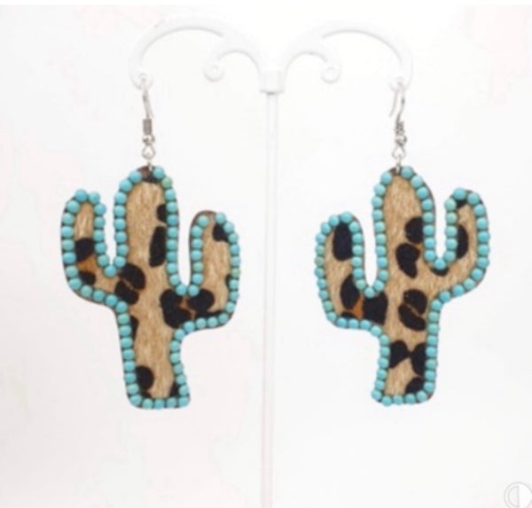 Cow Print Earrings