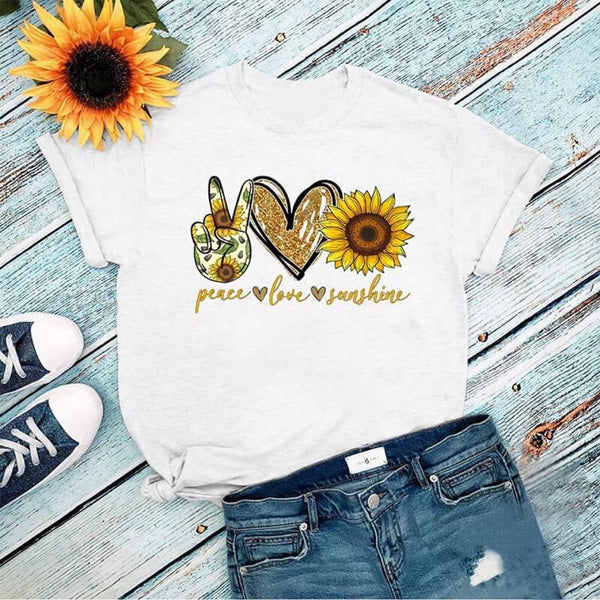 Peace Love Sunflower Tee