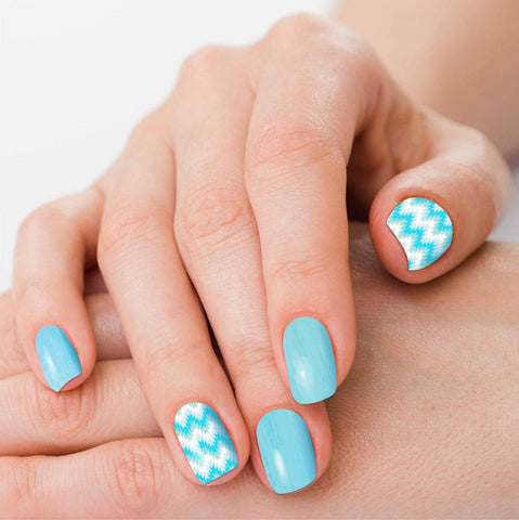 Baby Blue Nail Strips