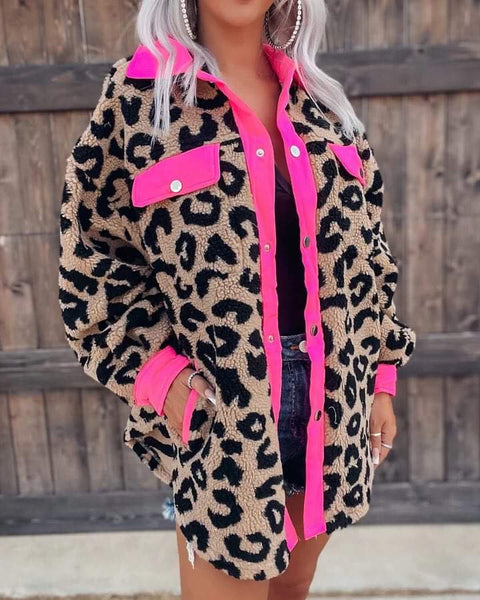 Leopard Print Sherpa