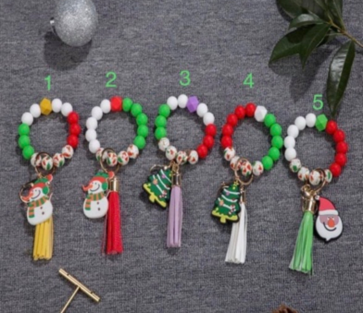 Christmas Tassel Keychain