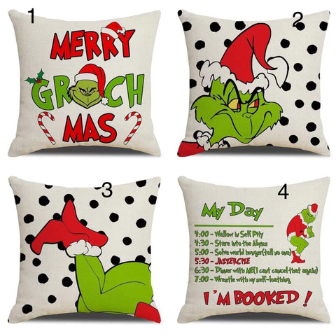 Christmas Grinch Pillow Case