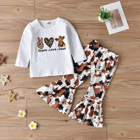 Peace Love Cow Girls Set
