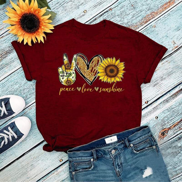 Peace Love Sunflower Tee