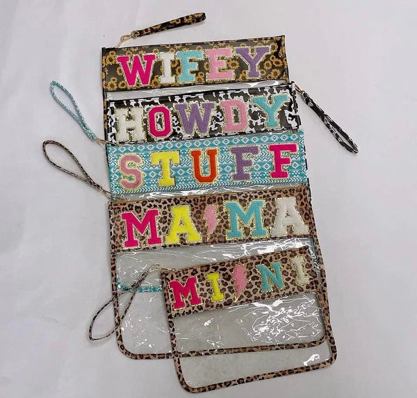 Varsity Chenille Letter Pouches