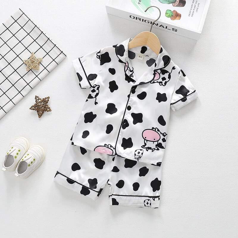 Children Cow Print PJs