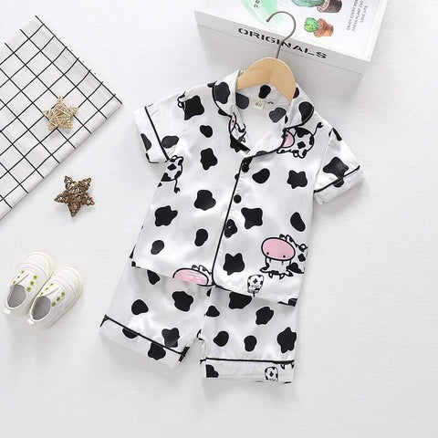 Children Cow Print PJs