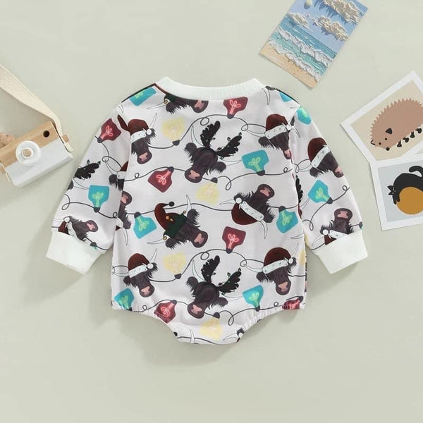 Happy Moo Holidays Romper