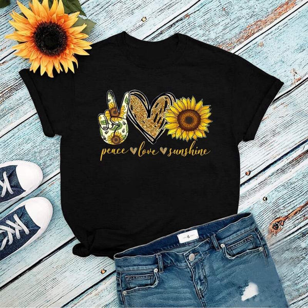 Peace Love Sunflower Tee
