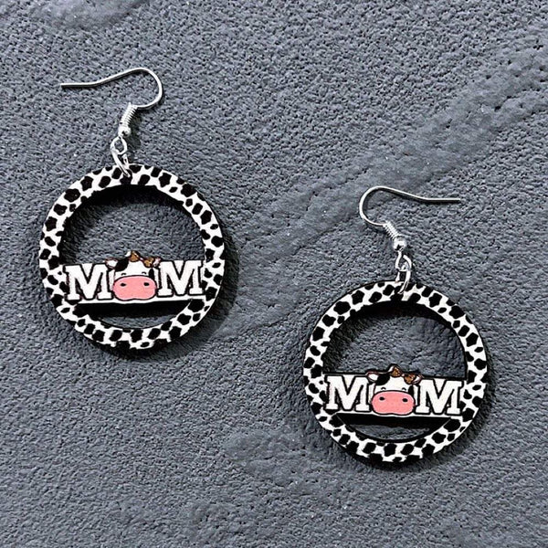 Cow Print Earrings