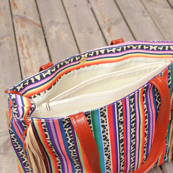 Western Fringe Purse 13.3x13.7"