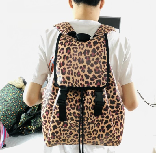 Leather Drawstring Backpacks