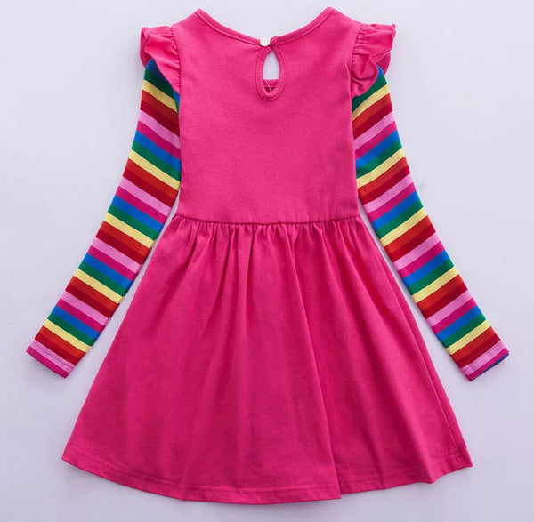 Pink Rainbow Unicorn Dress