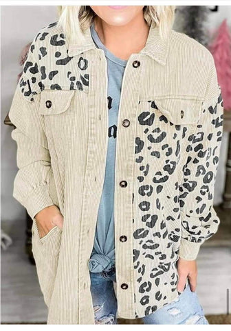 Cheetah Corduroy Shacket
