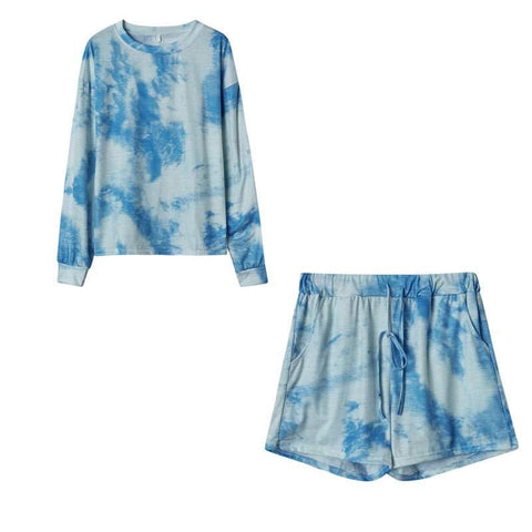 Tiedye Shorts Lounge Set