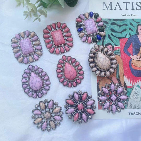 Pink Lavender And Beige Stone Phone Grips