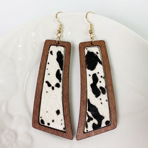 Cow Print Earrings